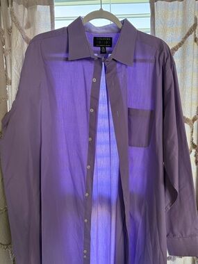 Alexander Julian Lavender/Purple Long-Sleeve Dress Shirt